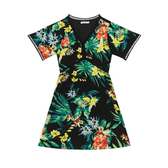 Vestido Viscose Endless - Preto