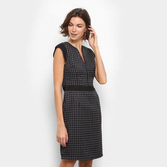 Vestido Yutz Curto Estampado - Amarelo