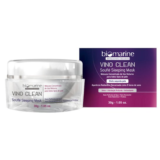 Vino Clean Sleeping Mask Biomarine - Máscara Noturna Rejuvenecedora 30g Nuv & Ruche - Incolor