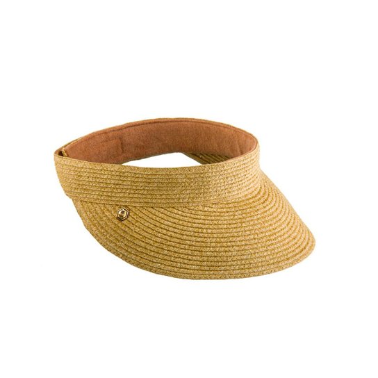 Viseira Manly de Palha Feminino - Bege