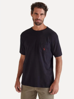 Camiseta Pt Bolso Pica-Pau