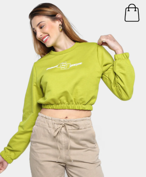 Blusa Moletom Cropped