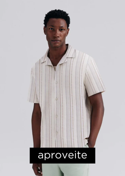 Camisa Masculina Manga Curta Fio