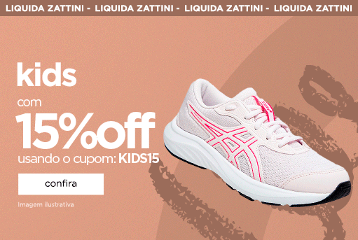 Kids com cupom de 15%