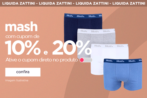 Mash com cupom de 10 a 20% off