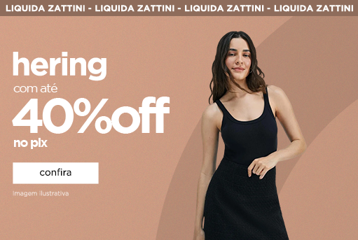 Hering com até 40% off no pix