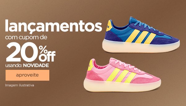 Lançamentos com cupom de 20% off