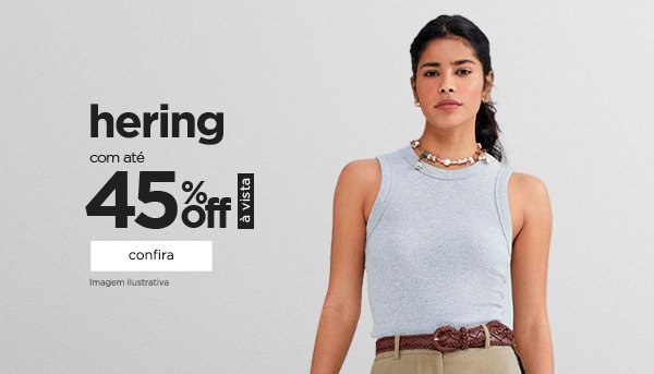 Hering com até 45% off no pix