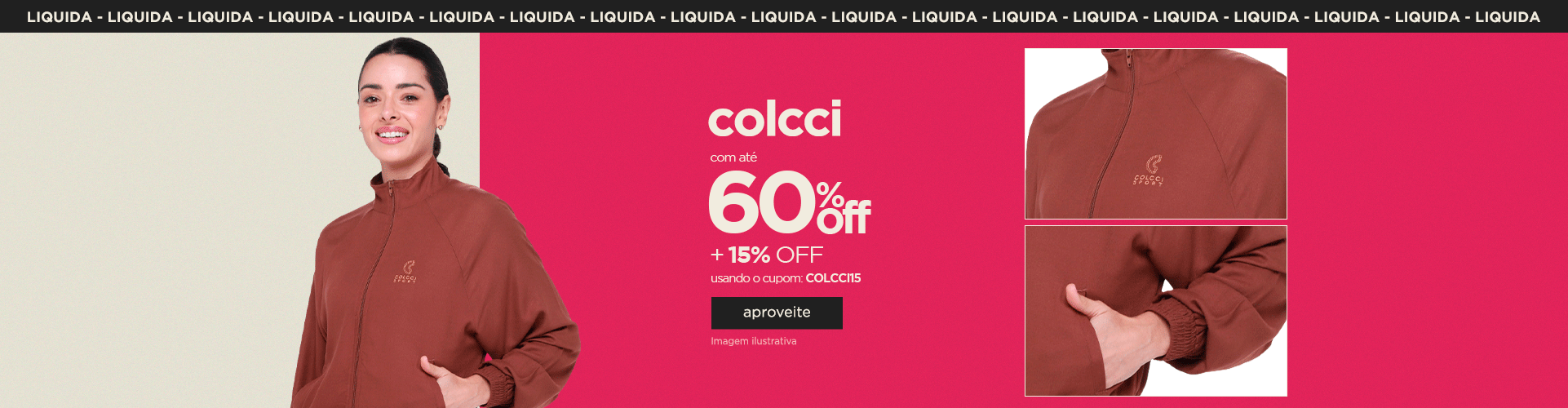 Colcci com até 60% off + 15% off no cupom 