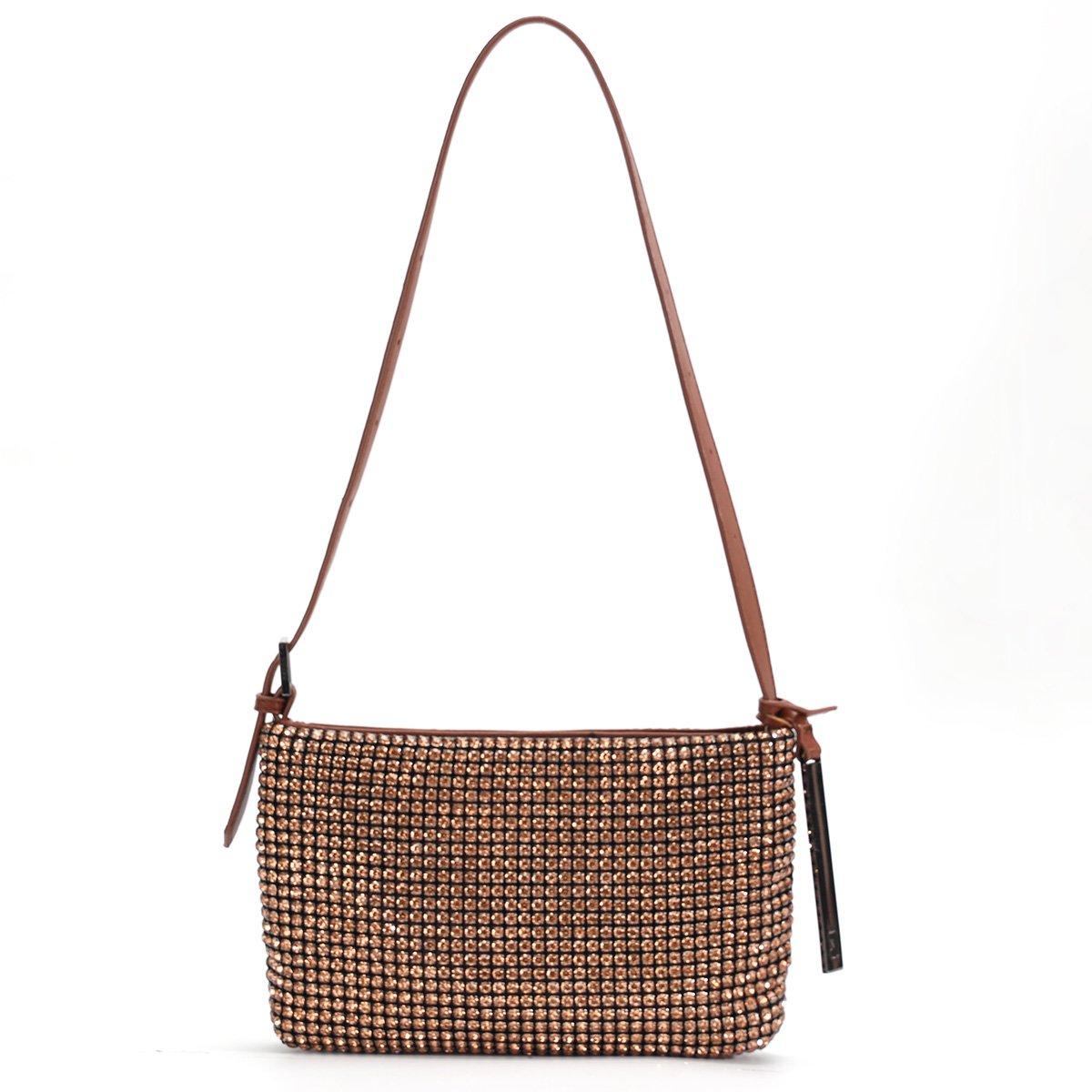 Bolsa Santa Lolla Strass Alça Transversal Feminina