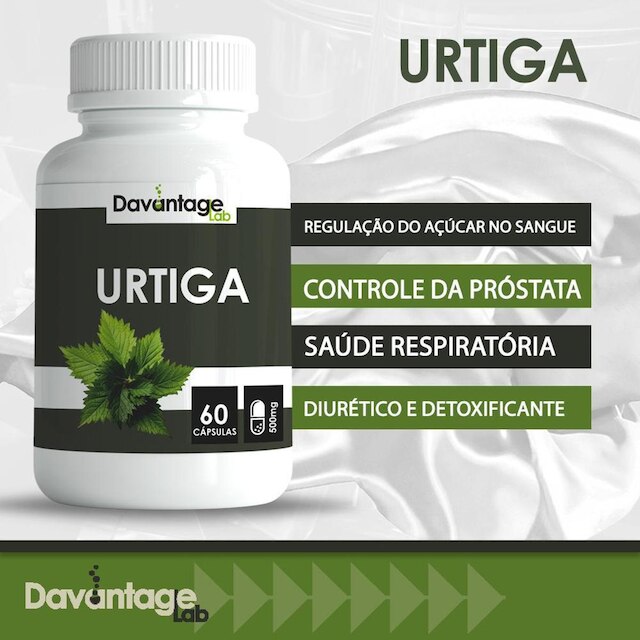 02 Potes de Raiz De Urtiga A verdadeira 500 Mg Caps