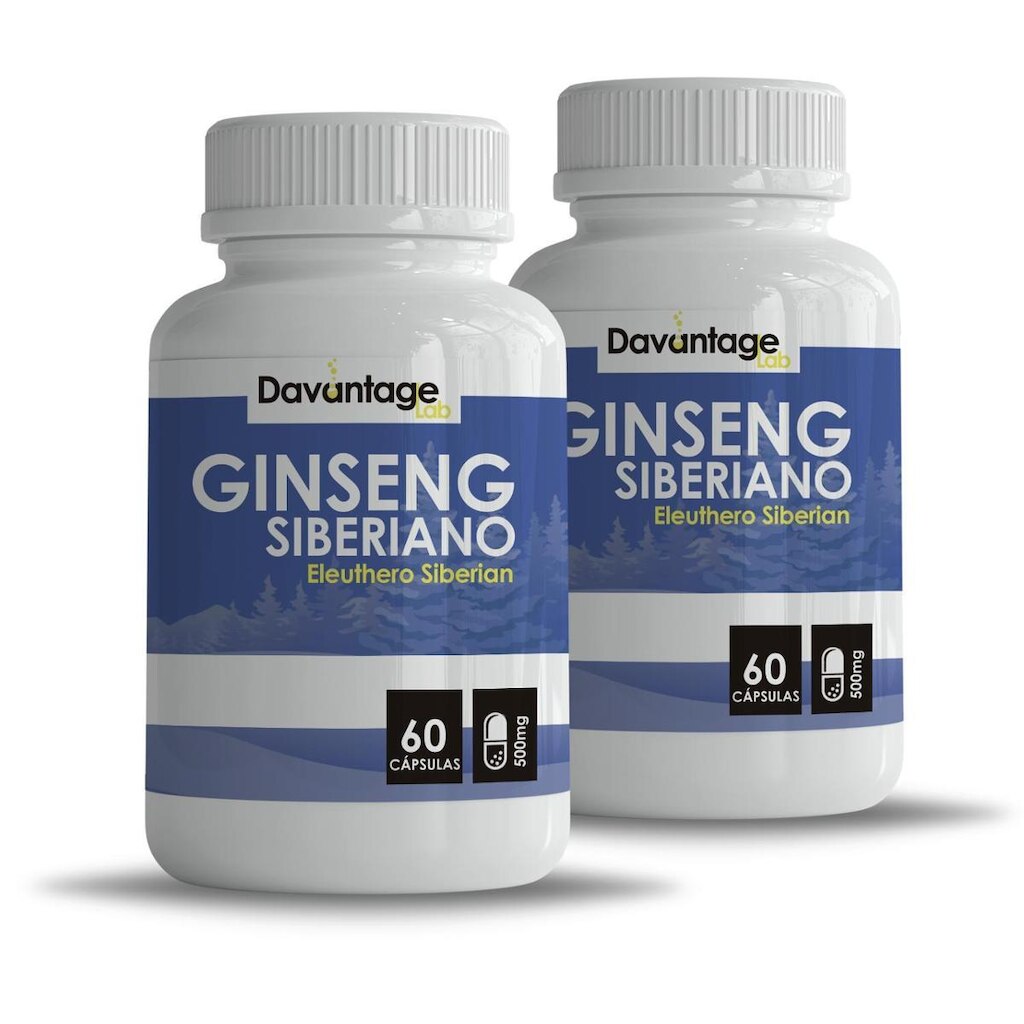 02 Potes Ginseng Siberiano Siberian Eleuthero 500Mg