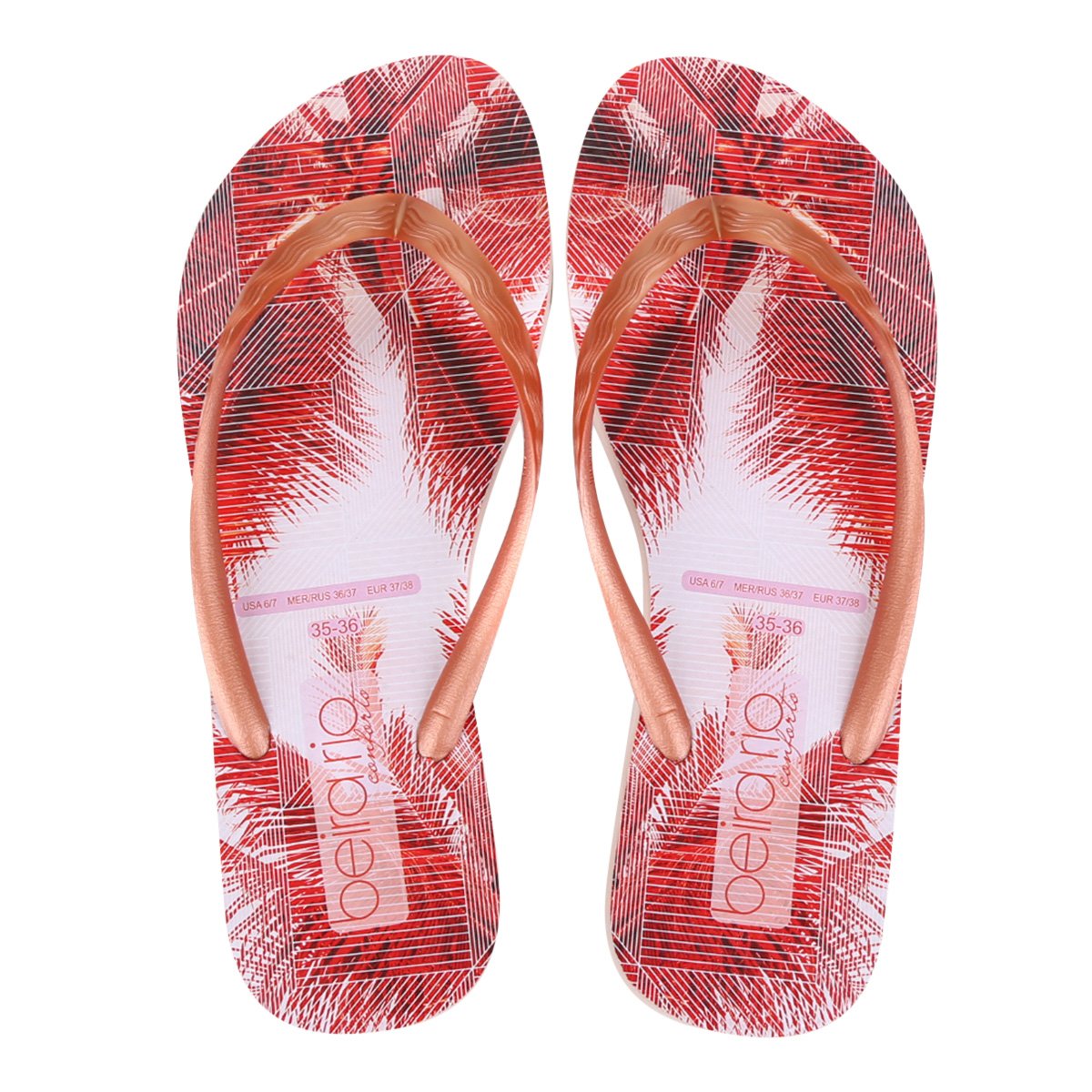 Chinelo Beira Rio Básico Perolizado Feminino