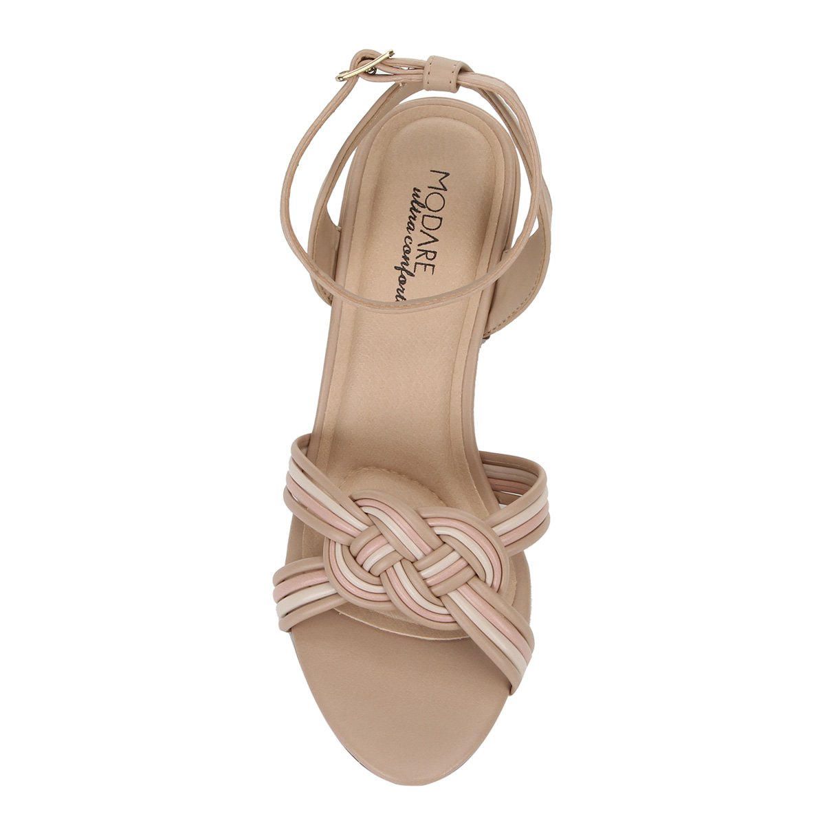 sandalia modare salto grosso