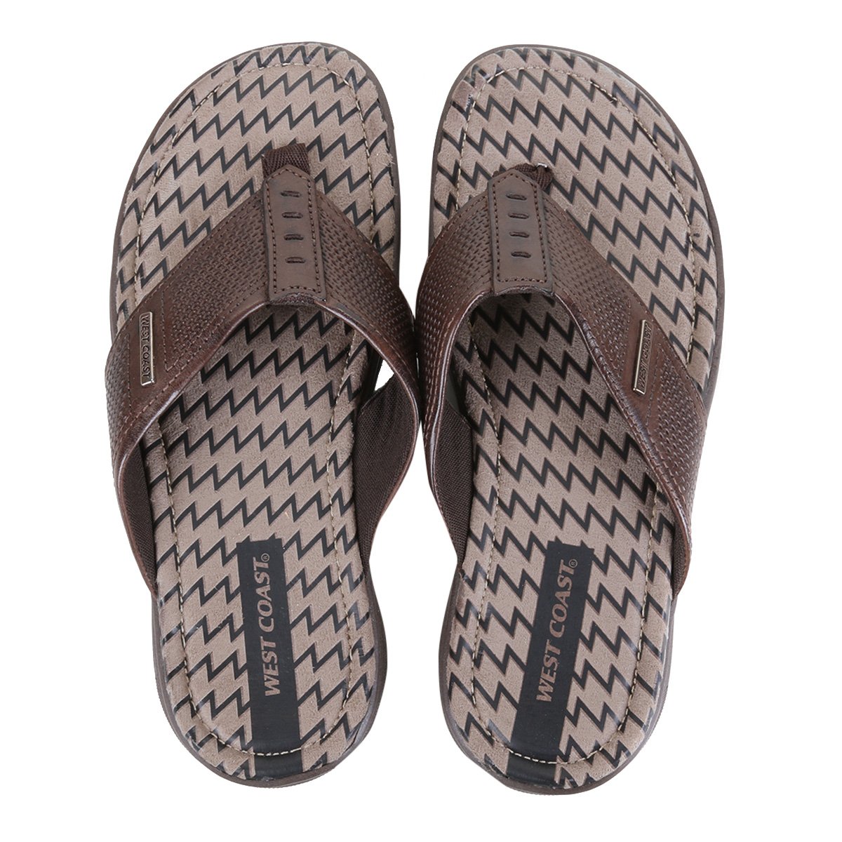 Chinelo Couro West Coast New Malta Masculino