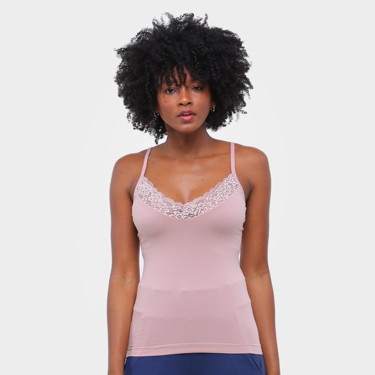 Camisete Lupo Loba Rendada Básica