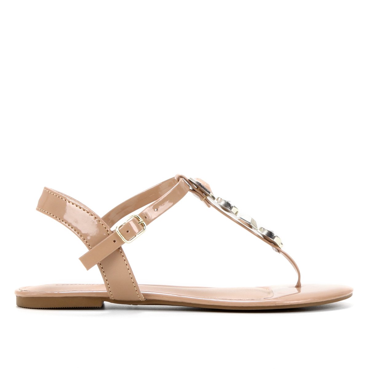 Rasteira Look Fashion Aplique Feminina