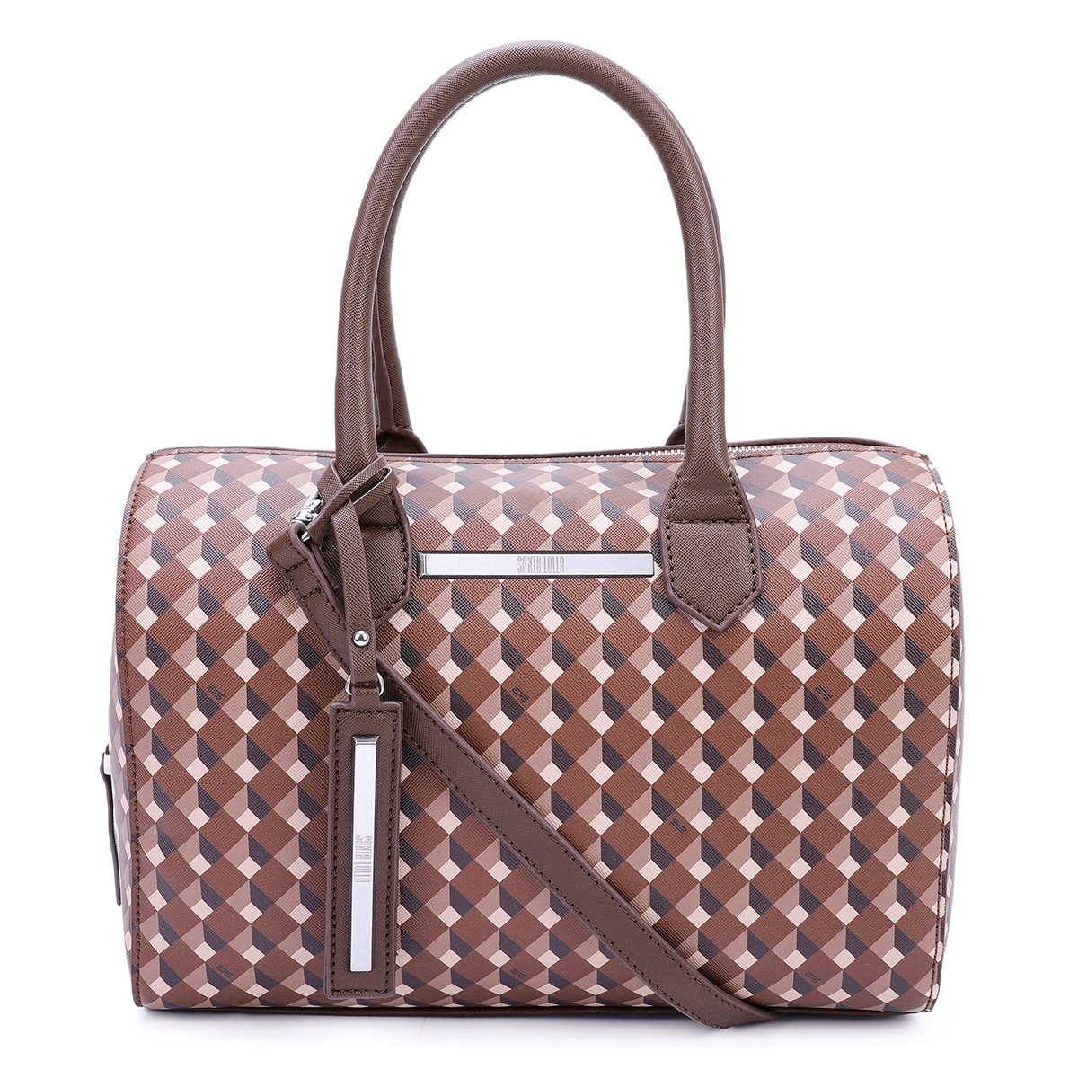 Bolsa Santa Lolla Baú Riscos Cubo Feminina