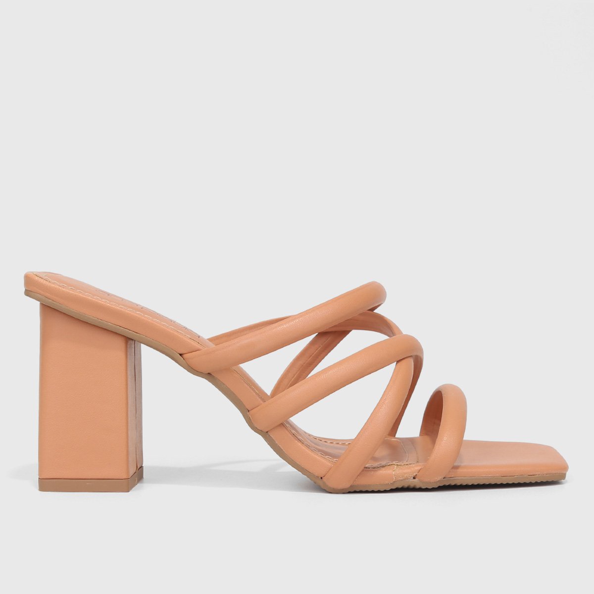 Tamanco Studio Ana Paula Salto Bloco Bico Quadrado