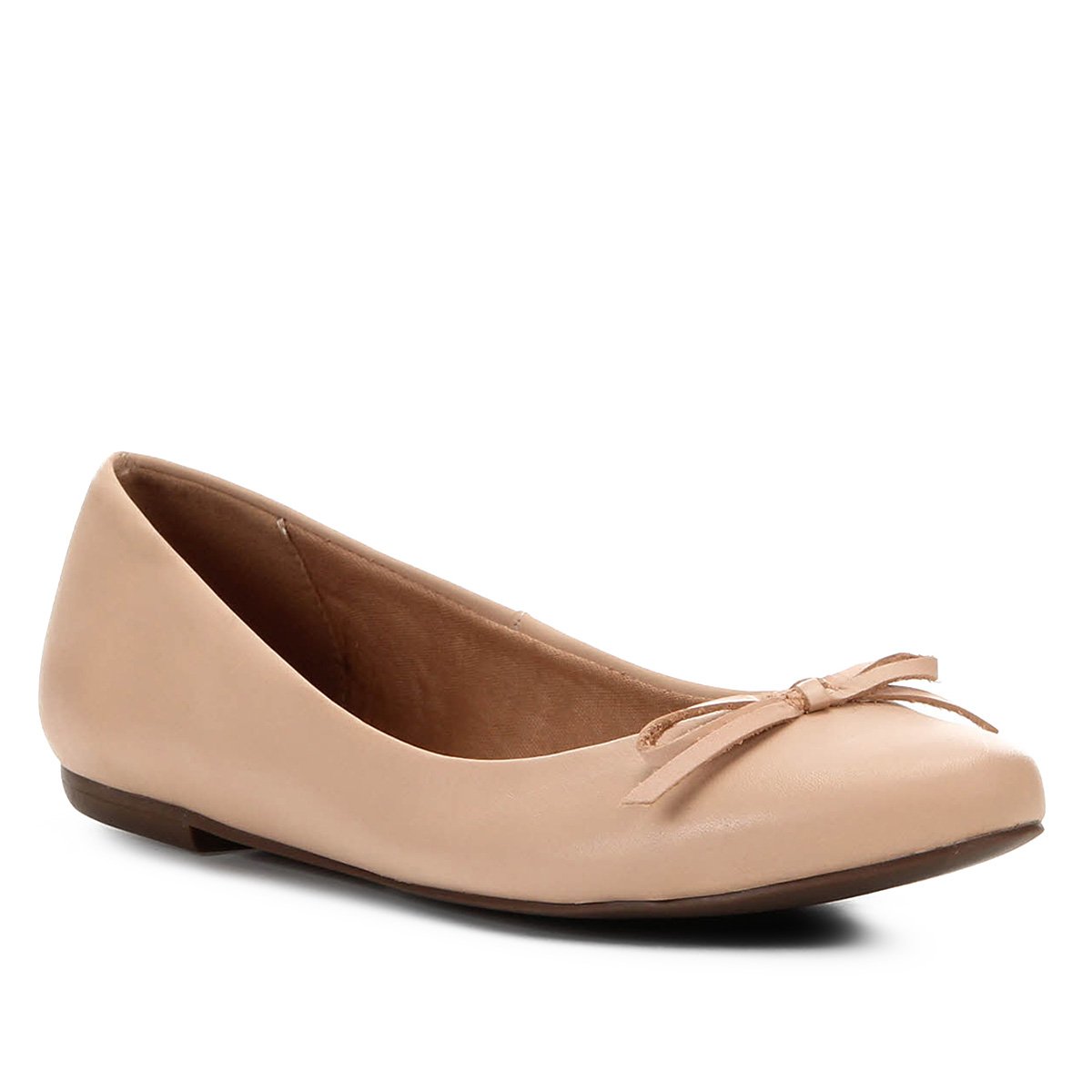 Sapatilha Couro Shoestock Basic Color Feminina