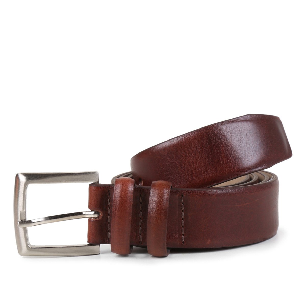 Cinto Couro Shoestock Atanado Passante Duplo Masculino