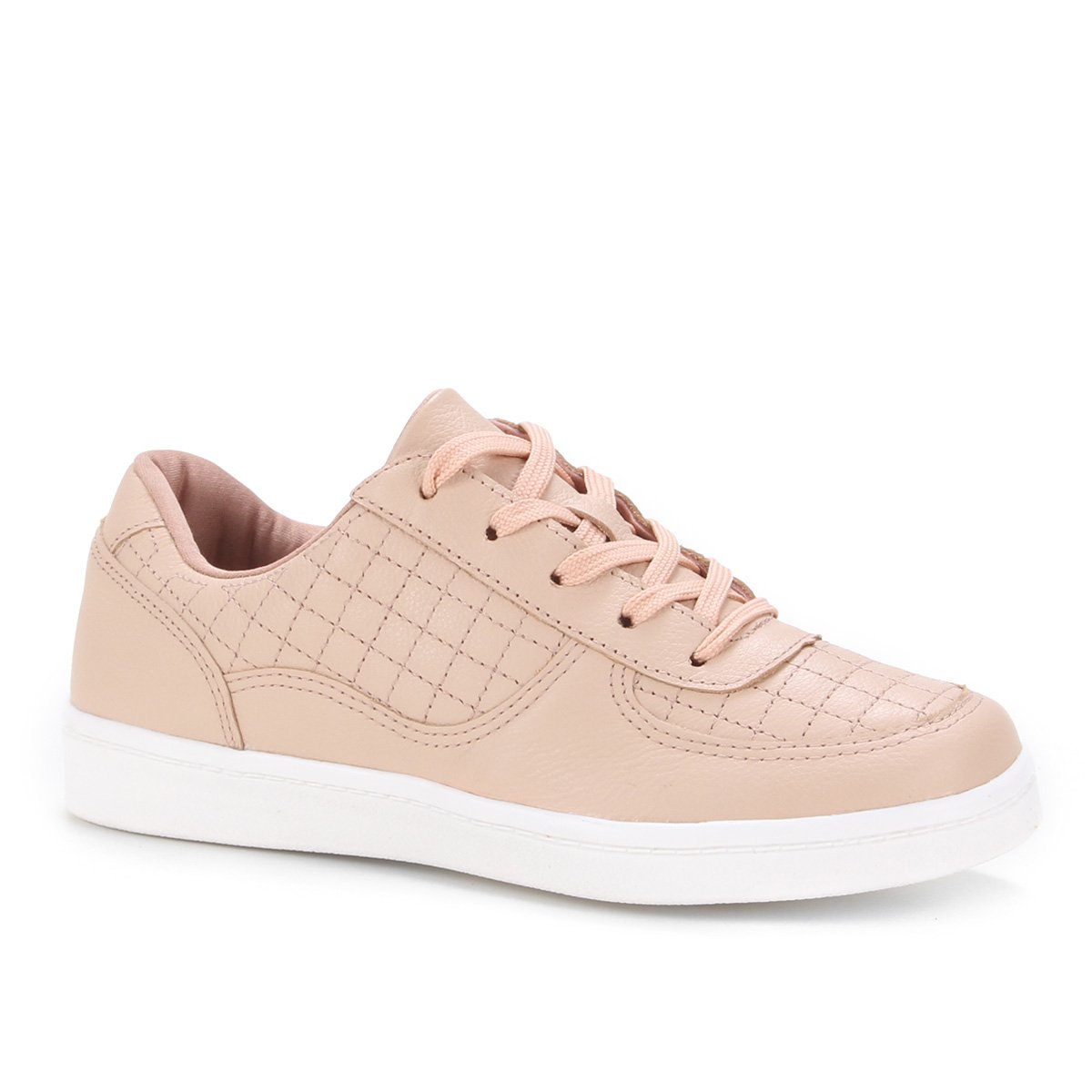 Tênis Couro Shoestock Comfy Matelassê Feminino