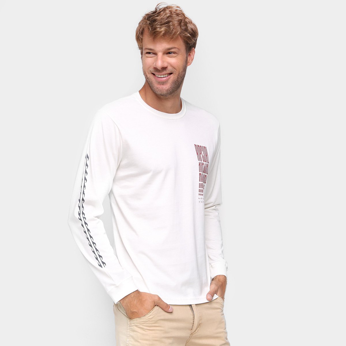 Camiseta Rip Curl Mind Wave Manga Longa Masculina