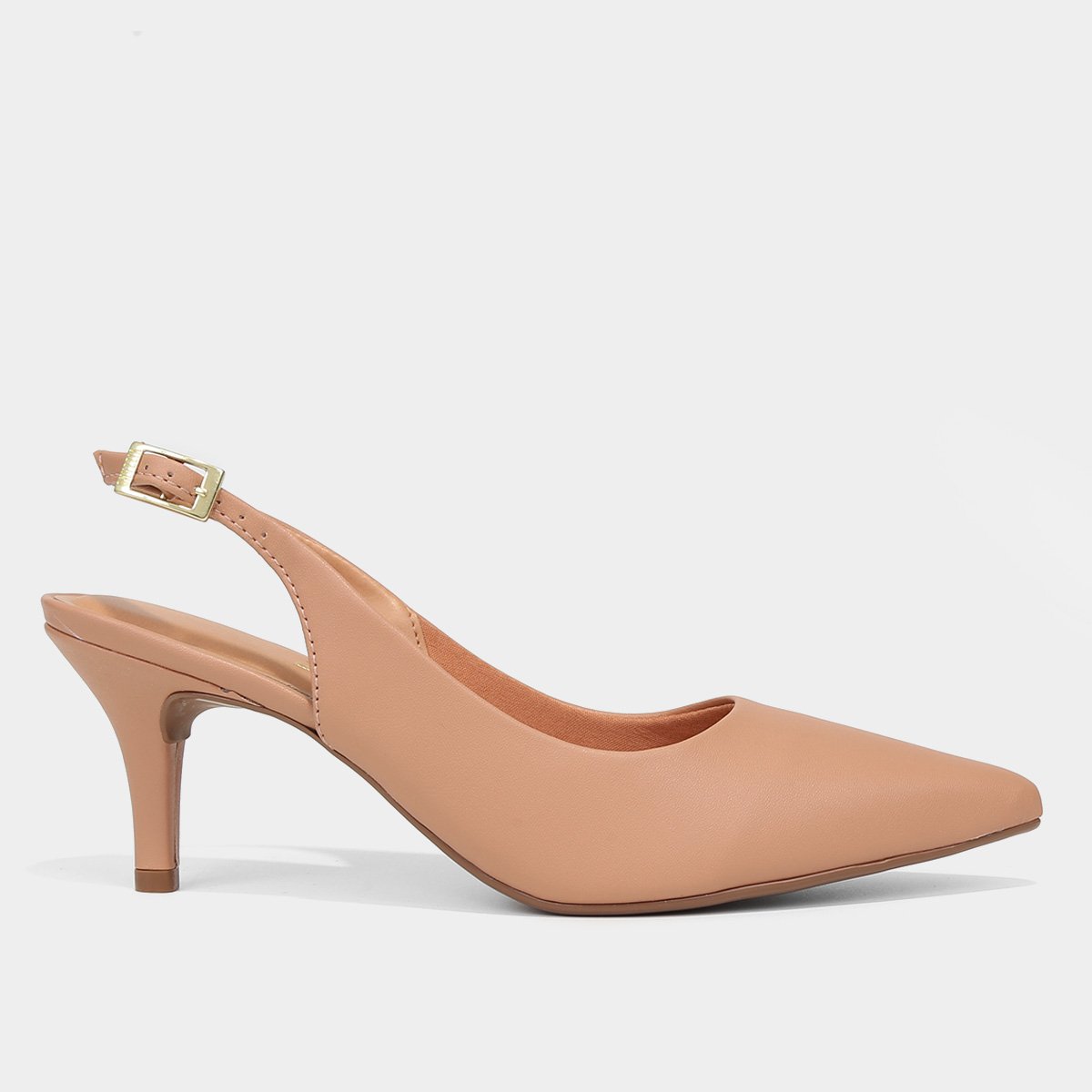 Scarpin Vizzano Slingback Salto Fino Médio