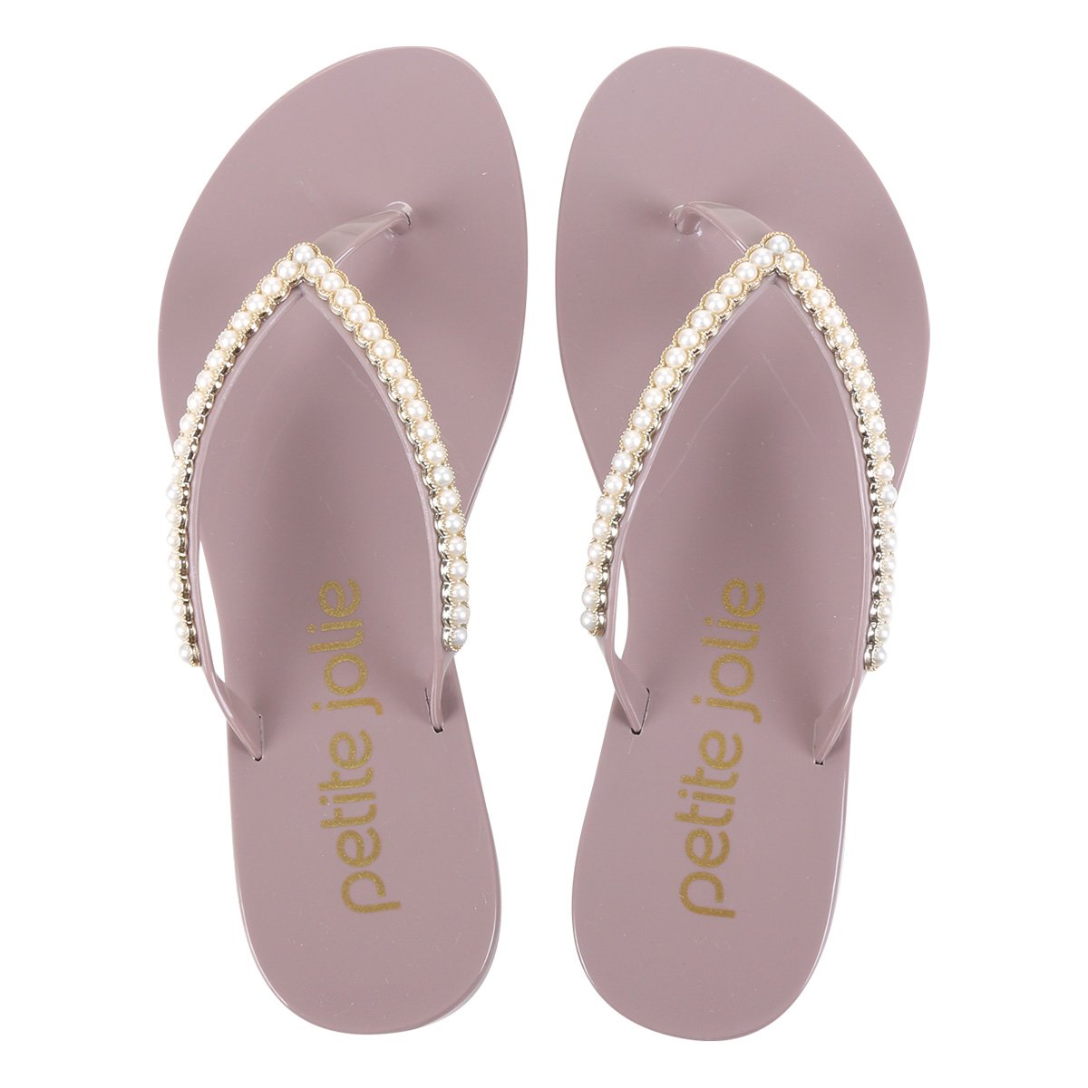 Chinelo Petite Jolie link Pérolas Feminino