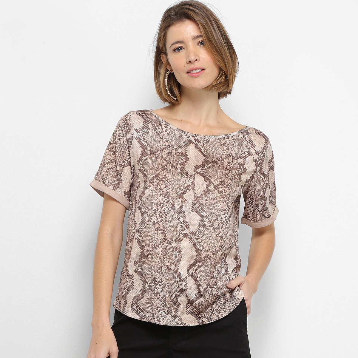 Camiseta Lança Perfume Estampada Feminina
