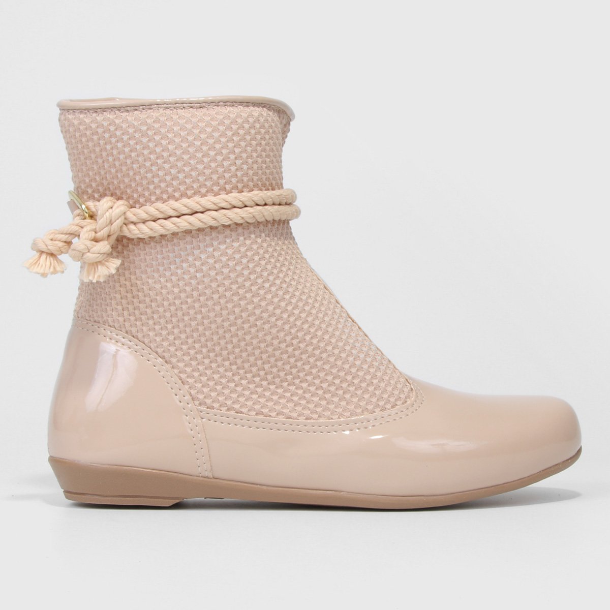 Bota Infantil Cano Curto Tininha Textura Feminina