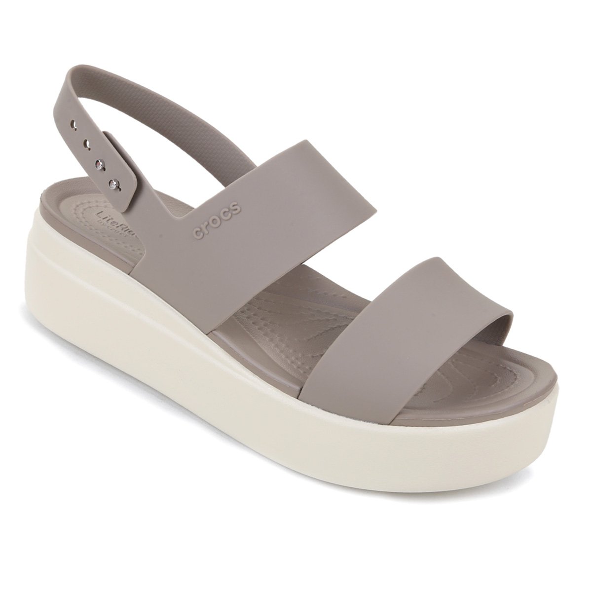 Sandália Flatform Crocs Brooklyn Low Wedge Feminina