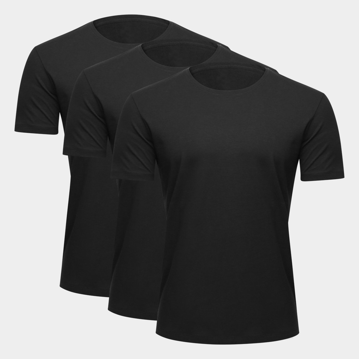 Kit 3 Camisetas Básicos K013 Feminina