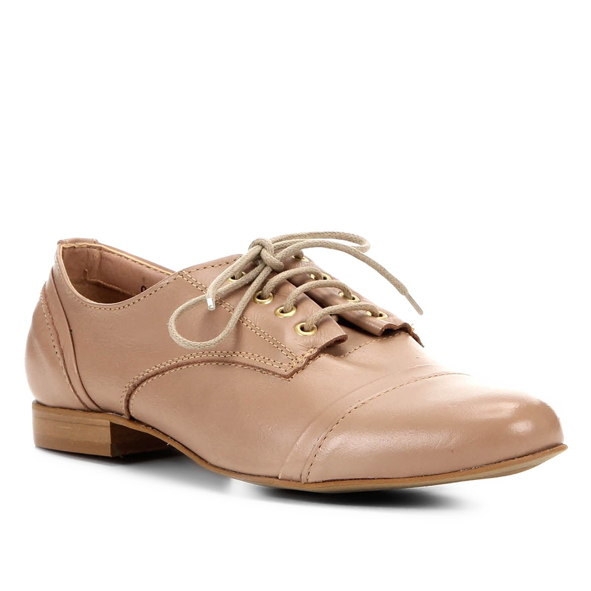 Oxford Couro Shoestock Basic Confort Feminina