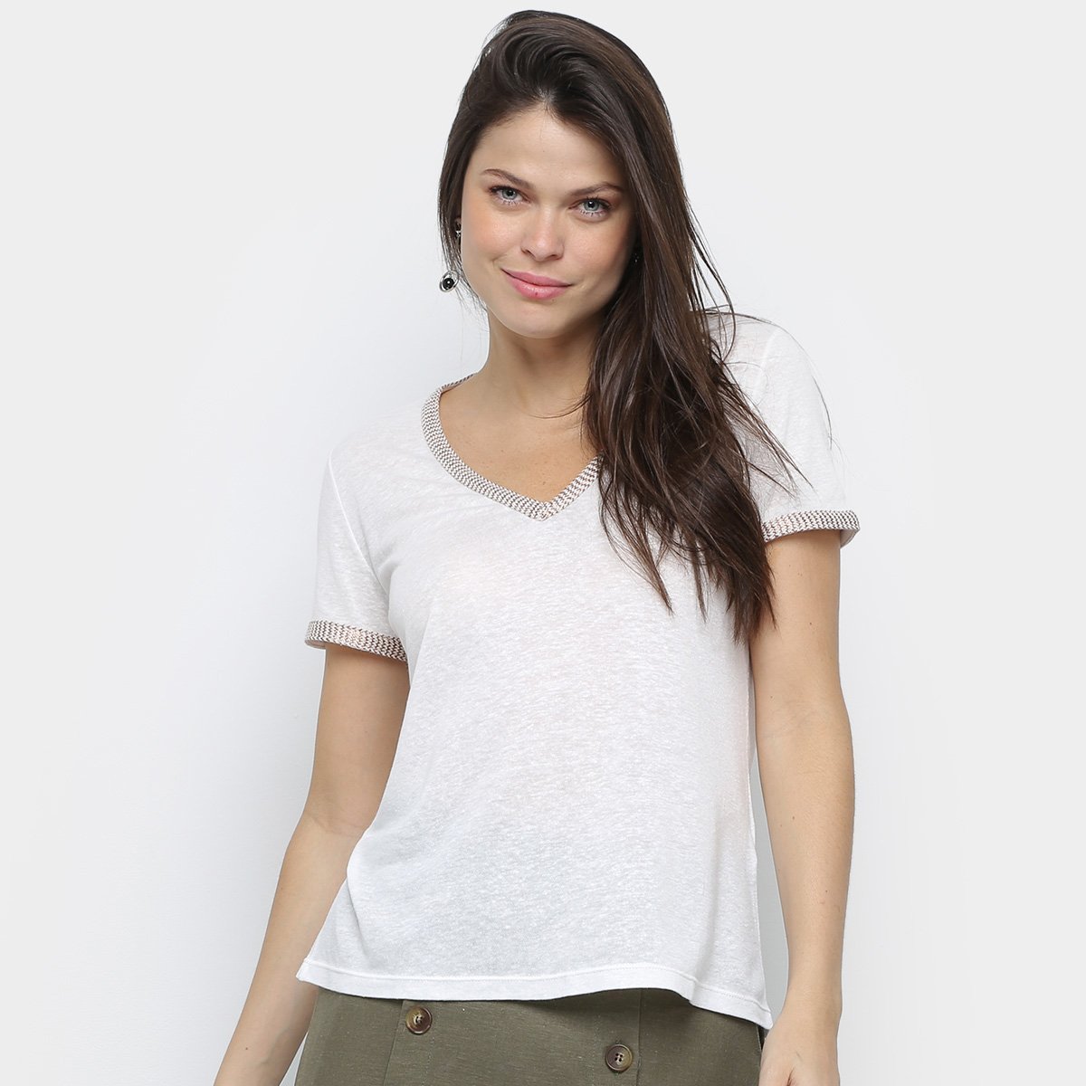 Blusa Mob Manga Curta Feminina