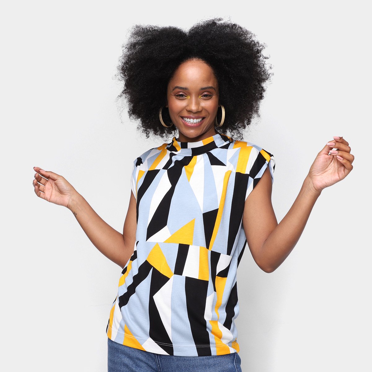 Blusa Hering Multi Color Feminina