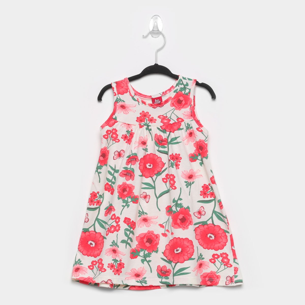 Vestido Infantil Bee Loop Floral Regata