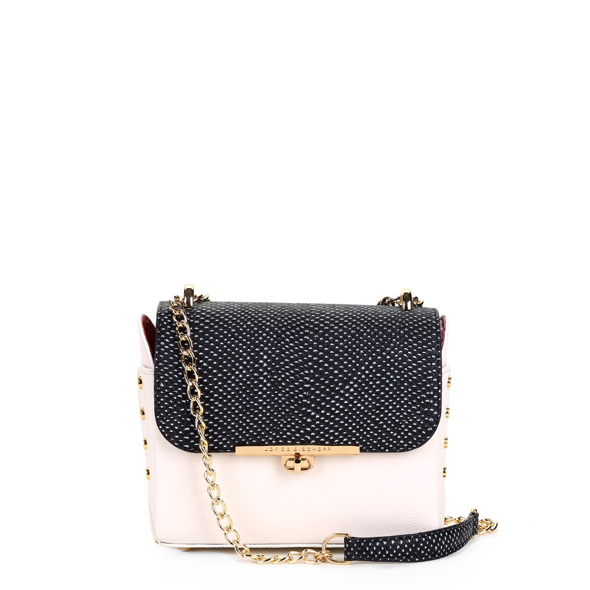 Bolsa Jorge Bischoff Floter Bau Estruturada Alça Corrente Feminina