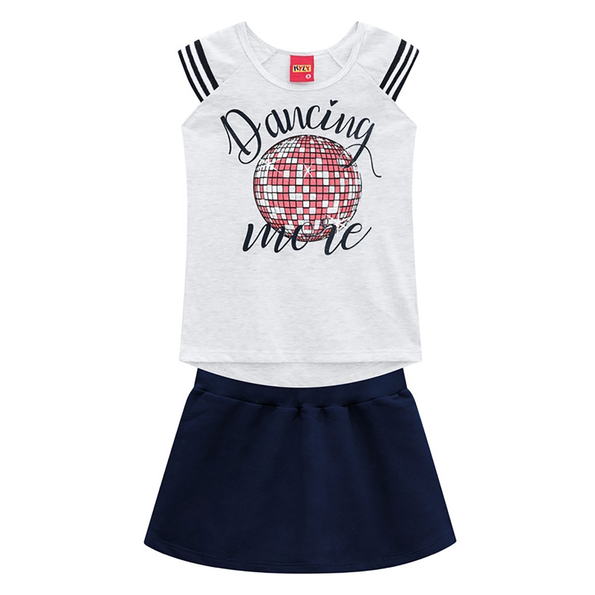 Conjunto Infantil Kyly Dancing C/ Short Interno Feminino