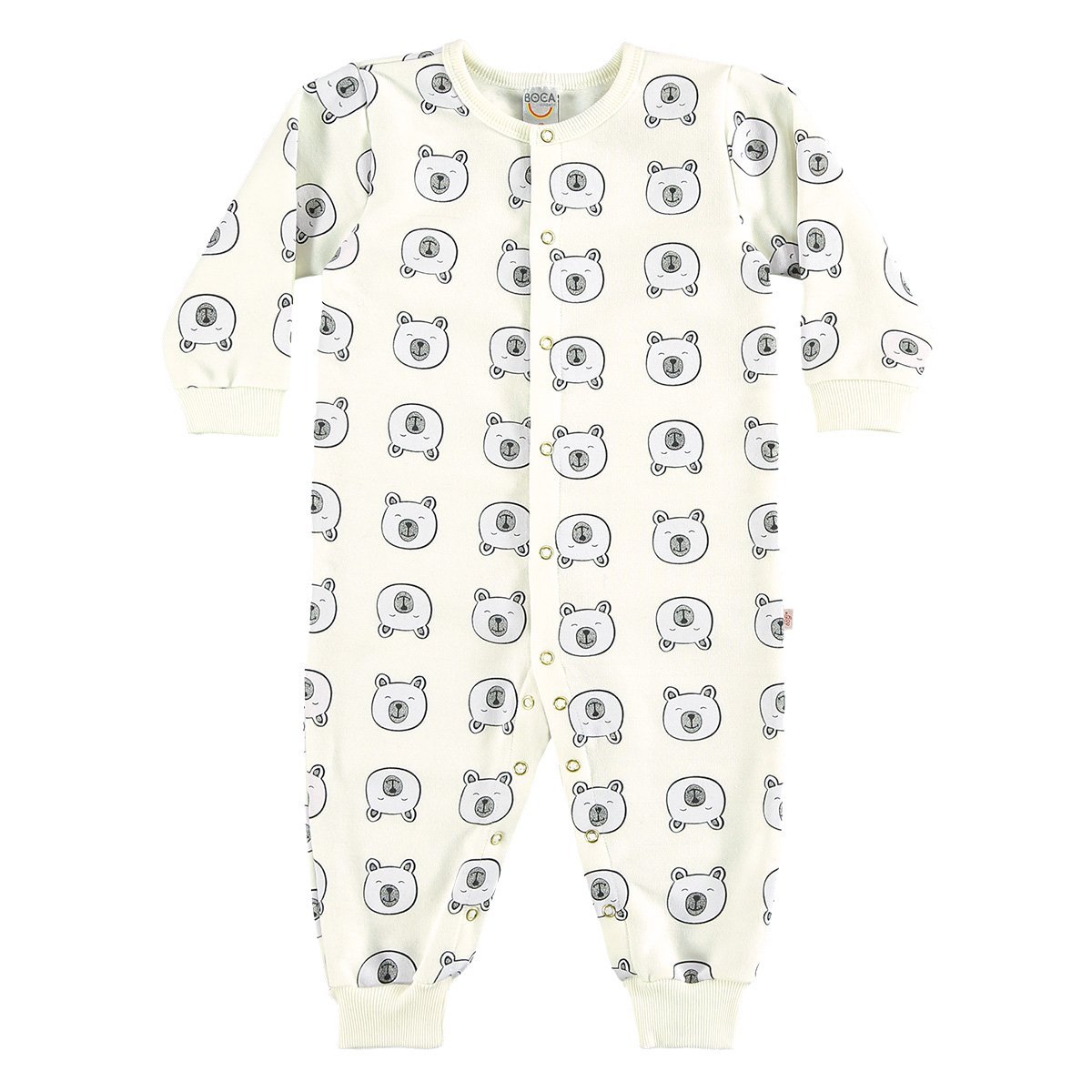Pijama Infantil Boca Grande Macacão Moletom Feminino