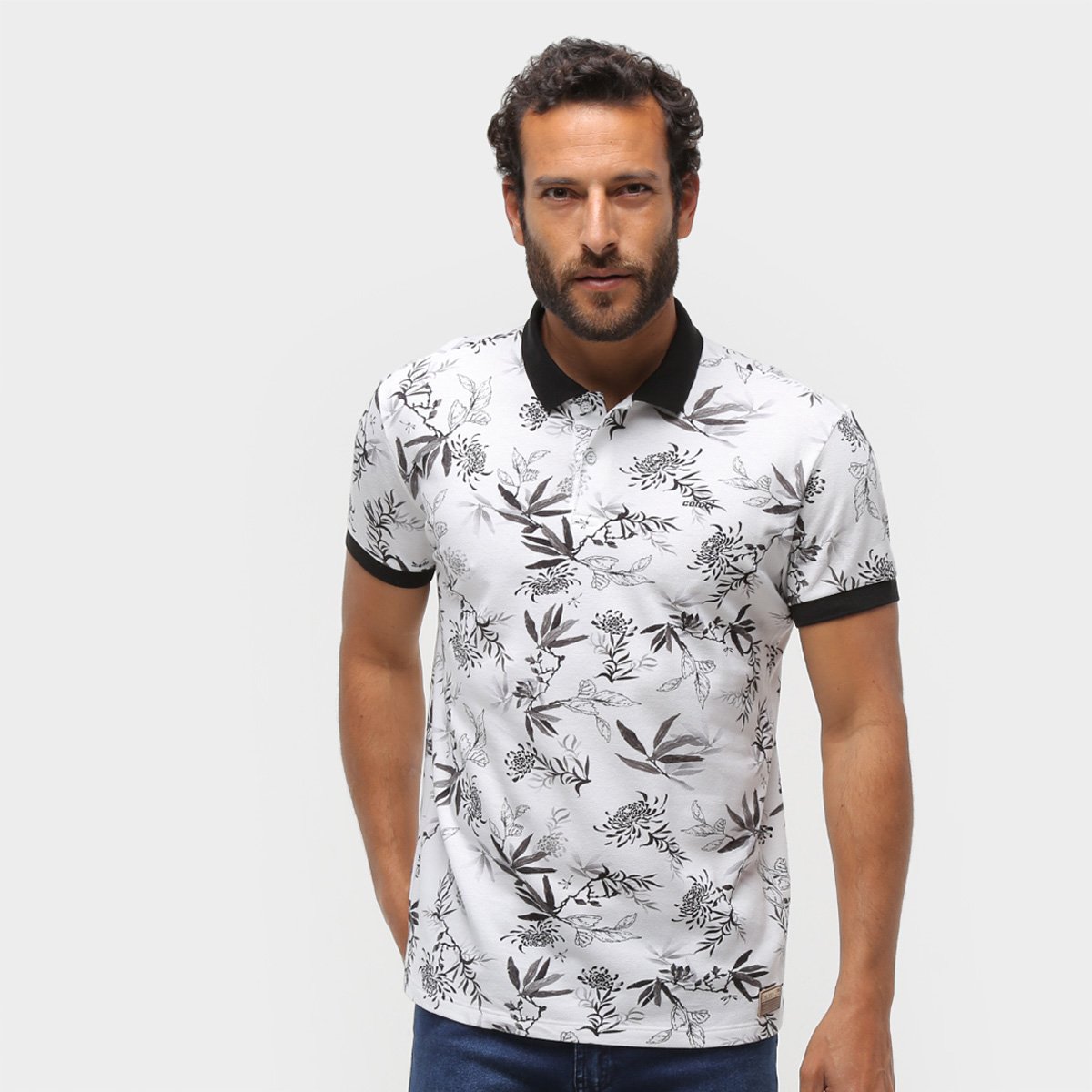 Camisa Polo Colcci Estampada Masculina