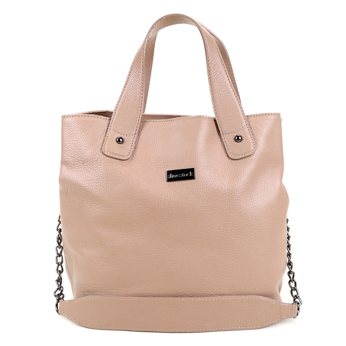 Bolsa Couro Shoestock Tiracolo Corrente Feminina