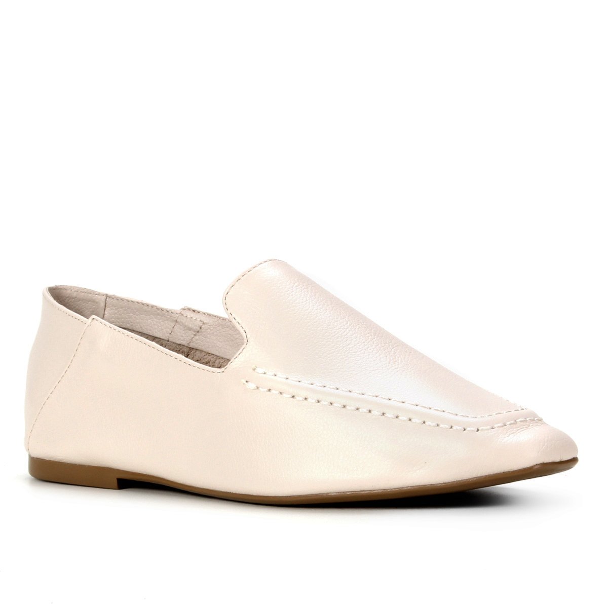 Mocassim Couro Shoestock Comfy Liso Feminino