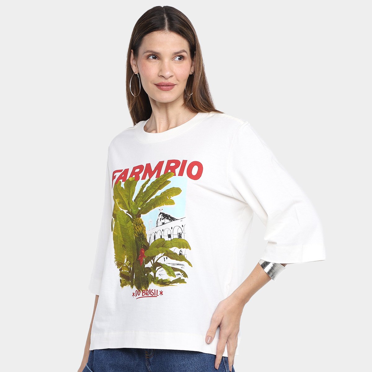 Camiseta Farm Do Brasil FarmRio Feminina