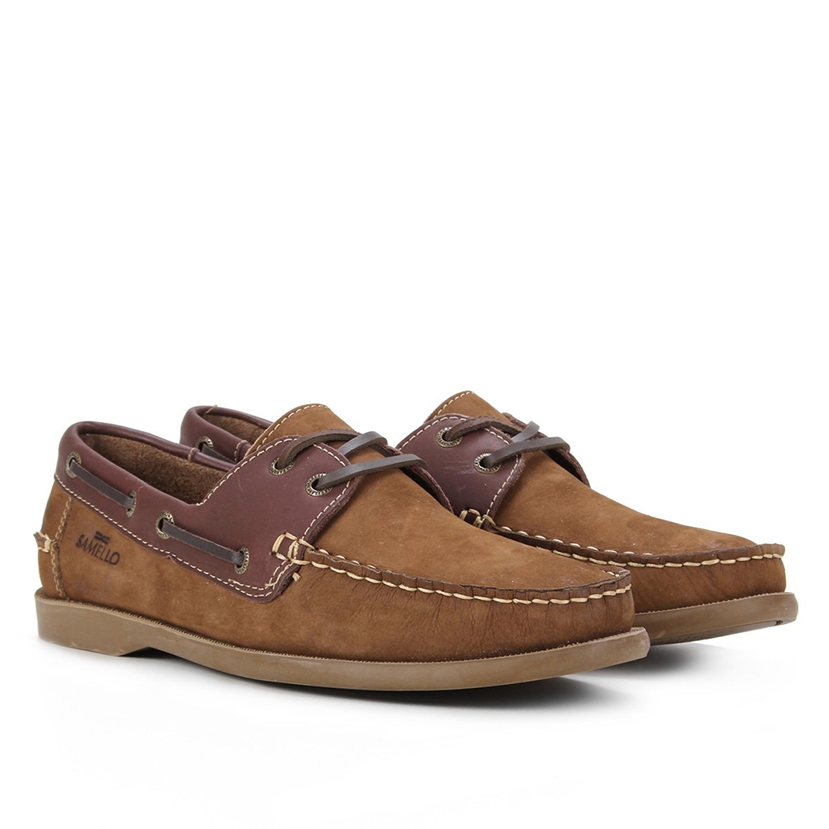 Docksider Couro Samello Básico Masculino