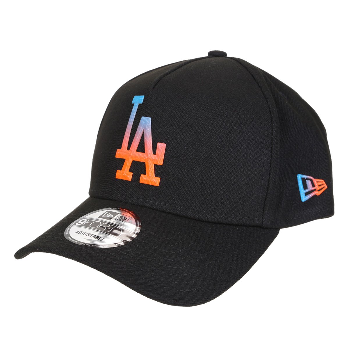 Boné New Era MLB Los Angeles Dodgers Aba Curva Snapback A-Frame Rave Space Gradiente 9Forty