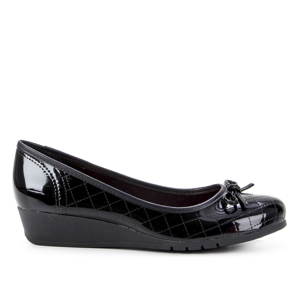 Sapato Moleca Básico Croco Verniz Feminino