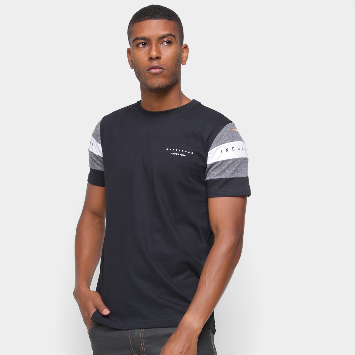 Camiseta Básica Industrie Manga Curta Masculina