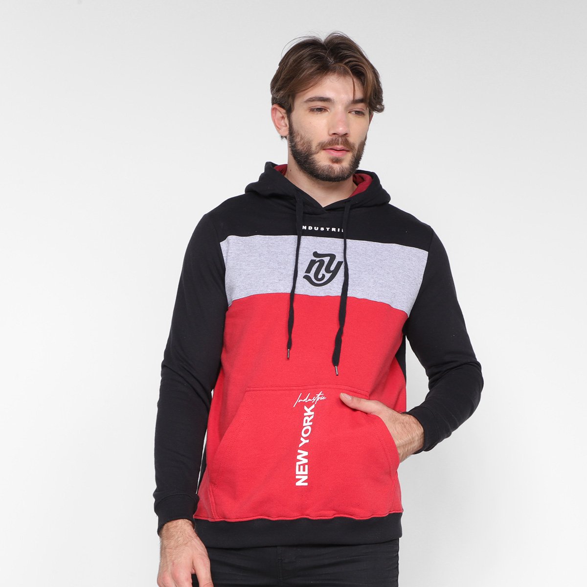Moletom Industrie New York C/ Capuz Masculino
