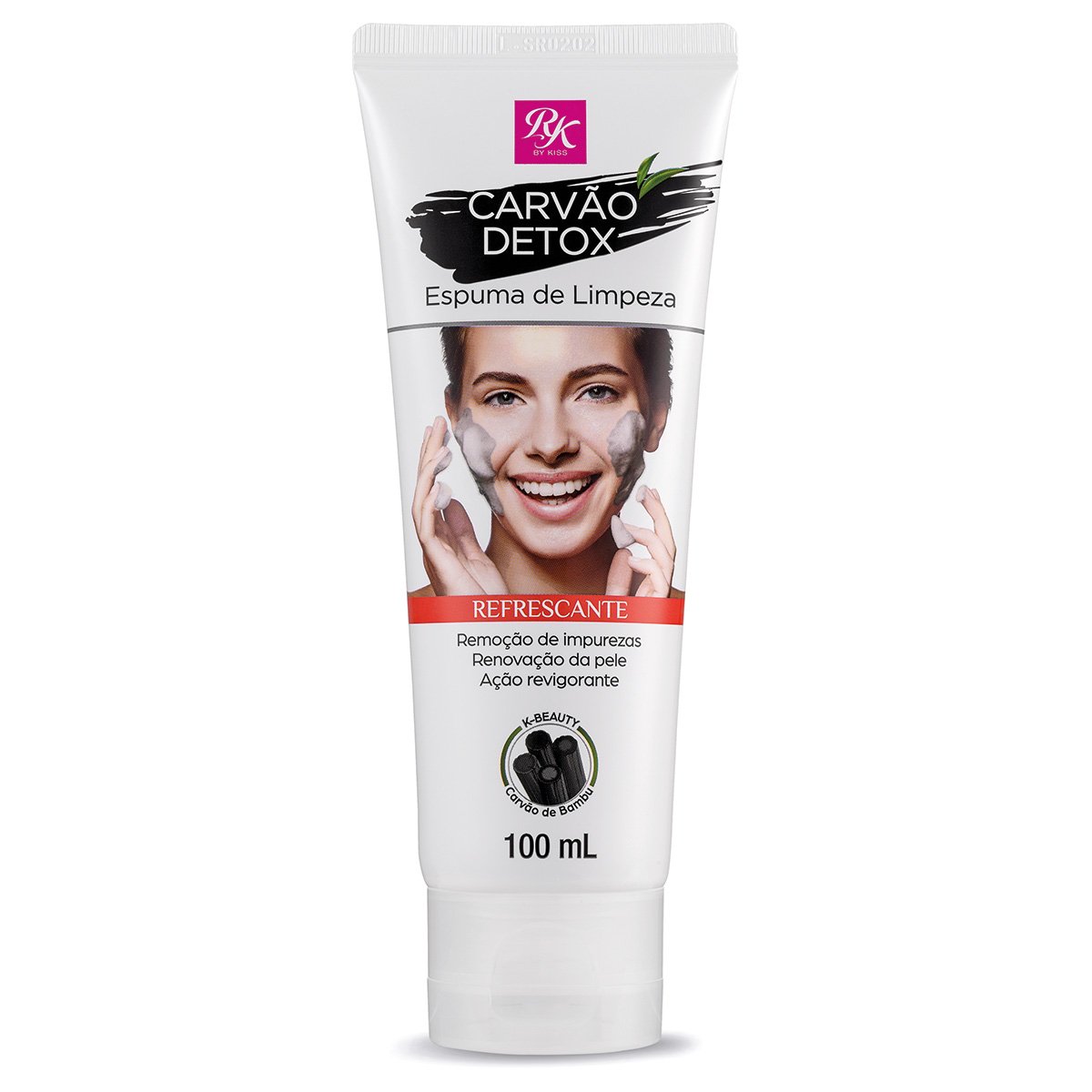 Espuma de Limpeza Facial RK By Kiss Carvão Detox 100ml